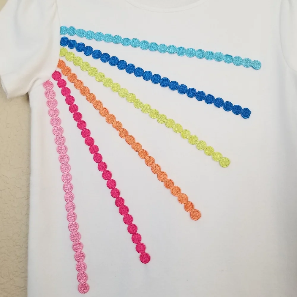 Gymboree Rainbow Dot Trim Tree Girls Size 11